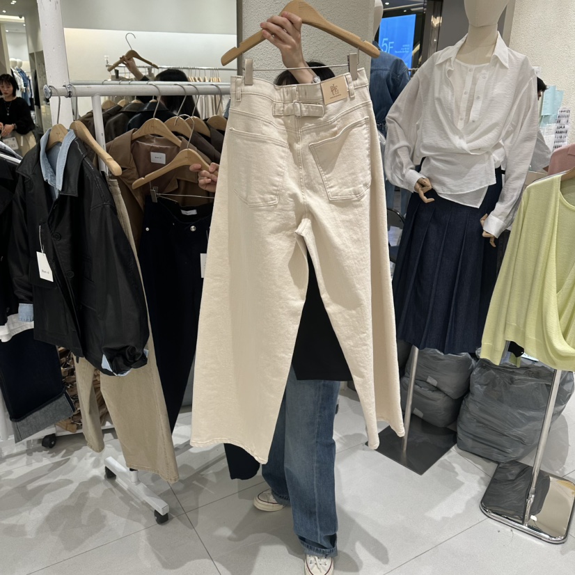 BLUEI-D/N SHARP韓國代購女士新款休閑熱賣26春夏休閑褲Blue i-d/N SHARP休閑褲