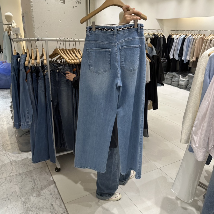 BLUEI-D/N SHARP東大門代購女裝新品真品牛仔褲不含腰帶Blue i-d/N SHARP牛仔褲