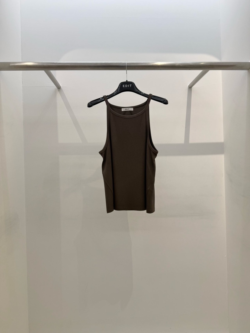 EDIT東大門代購女裝新款推薦真品時尚26春夏休閑吊帶背心EDIT吊帶/背心圖色2棕色