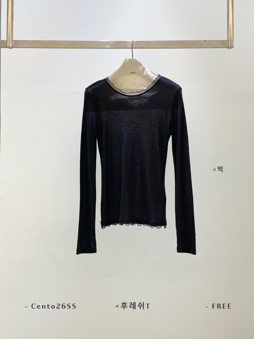 CENTO東大門代購女裝新品職業休閑真品26春夏人氣長袖T恤CENTO長袖T恤圖色3