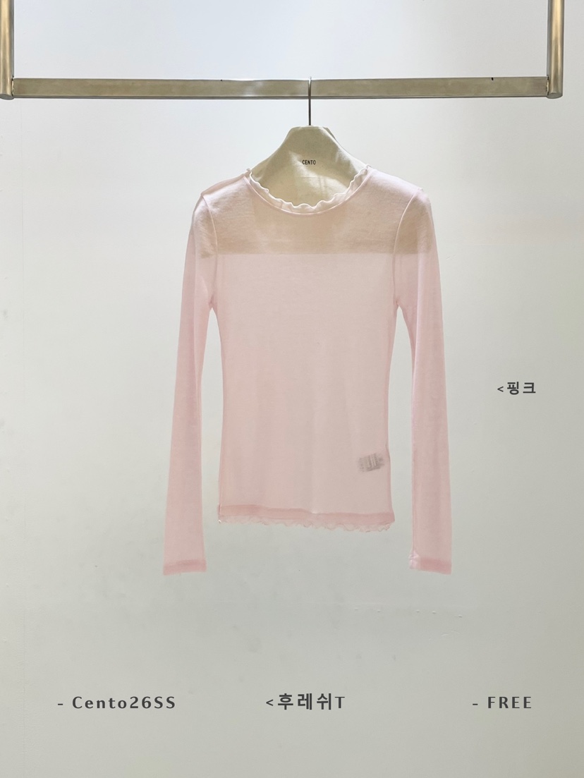 CENTO東大門代購女裝新品職業休閑真品26春夏人氣長袖T恤CENTO長袖T恤圖色4