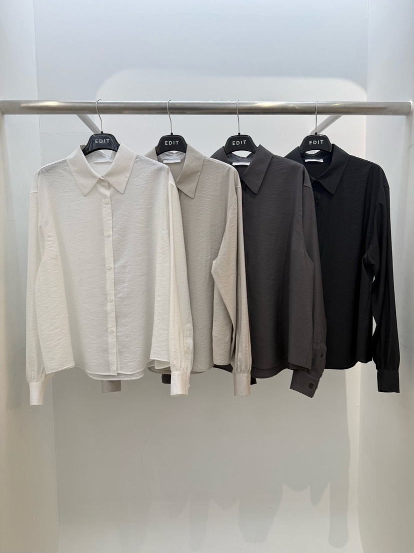 EDIT東大門實拍女士新品推薦人氣26春夏熱賣休閑襯衫蕾絲衫EDIT襯衫/蕾絲衫