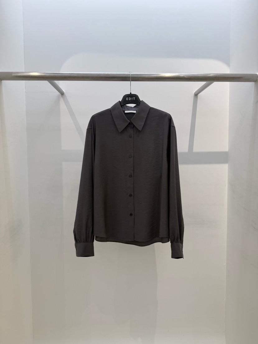 EDIT東大門實拍女士新品推薦人氣26春夏熱賣休閑襯衫蕾絲衫EDIT襯衫/蕾絲衫圖色2墨色