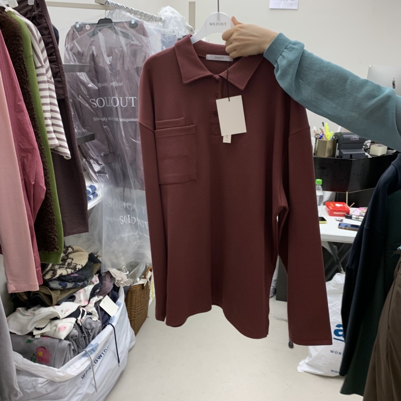 SOLD OUT東大門代購女士新品26春夏真品職業衛衣不含內搭SOLD OUT衛衣圖色3