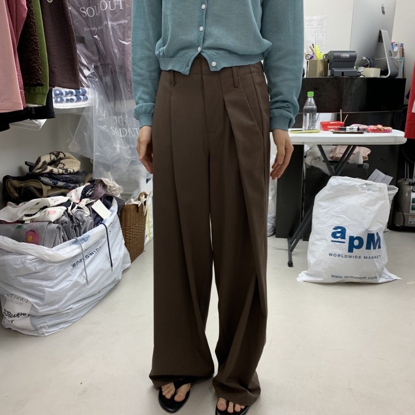 SOLD OUT東大門直郵女裝新款真品時尚熱賣休閑26春夏休閑褲SOLD OUT休閑褲圖色1