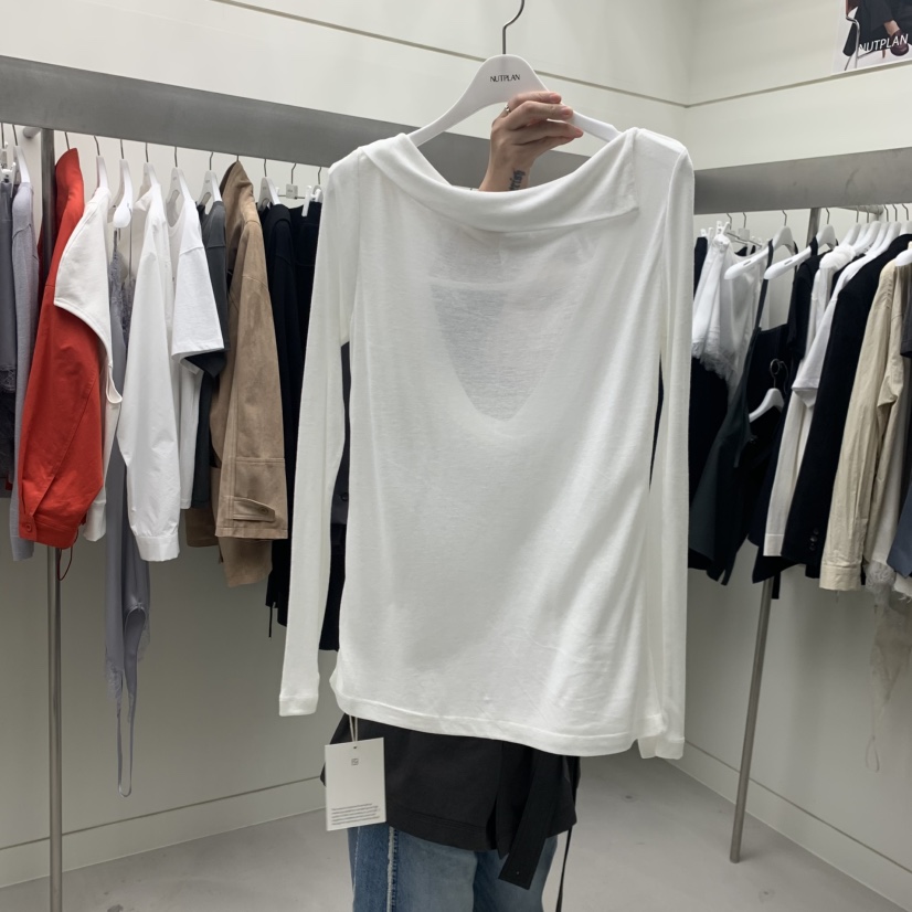 NUTPLAN韓國代購女裝新品26春夏時尚熱賣真品休閑長袖T恤NUTPLAN長袖T恤圖色2