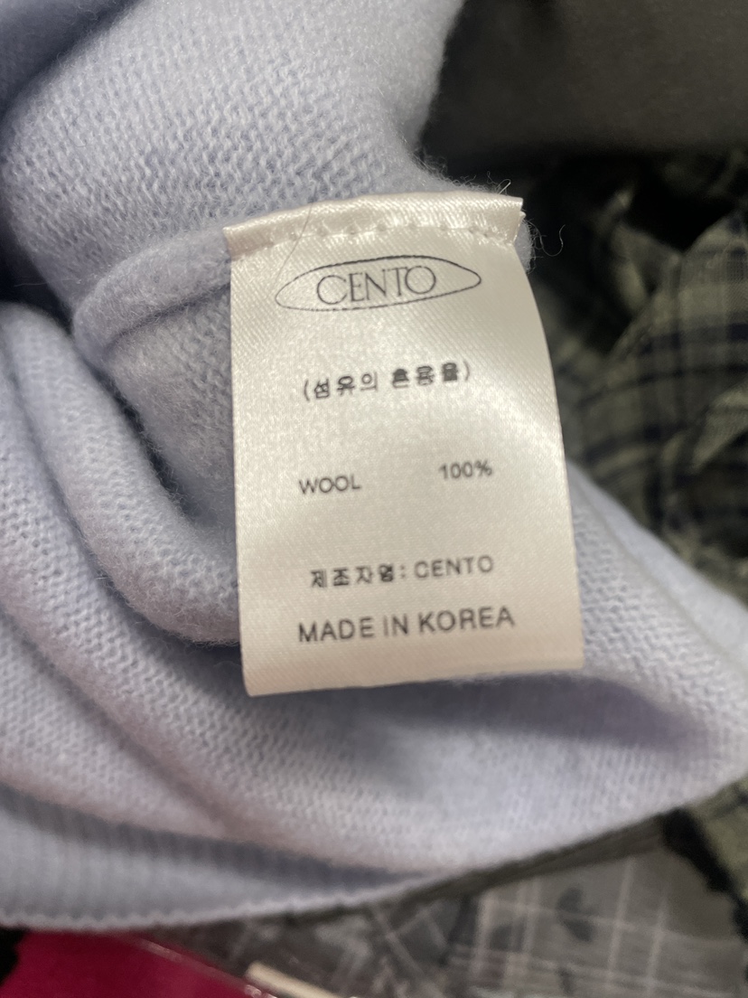 CENTO東大門直郵女裝新品26春夏推薦針織衫不含內搭V領羊毛CENTO針織衫