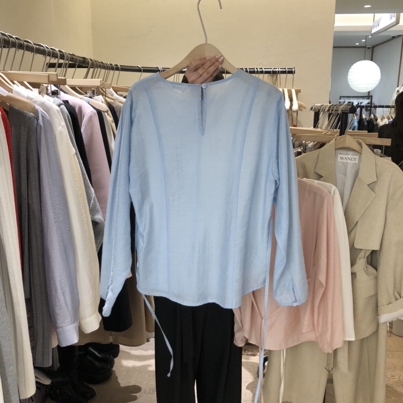 W AND J東大門直郵女裝新品時尚推薦真品26春夏襯衫蕾絲衫W AND J襯衫/蕾絲衫