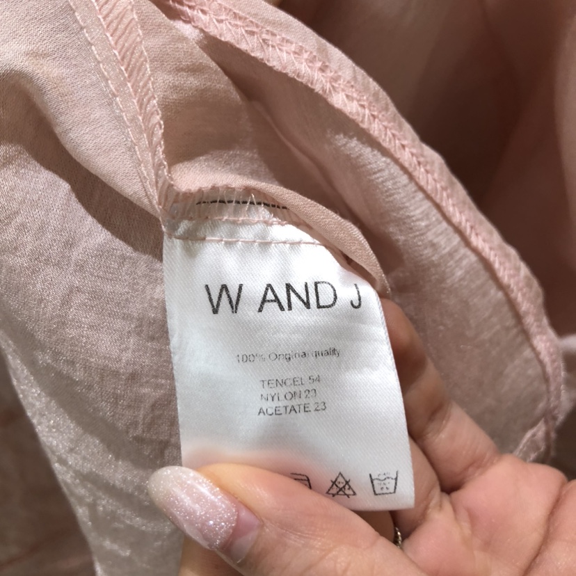 W AND J東大門直郵女裝新品時尚推薦真品26春夏襯衫蕾絲衫W AND J襯衫/蕾絲衫