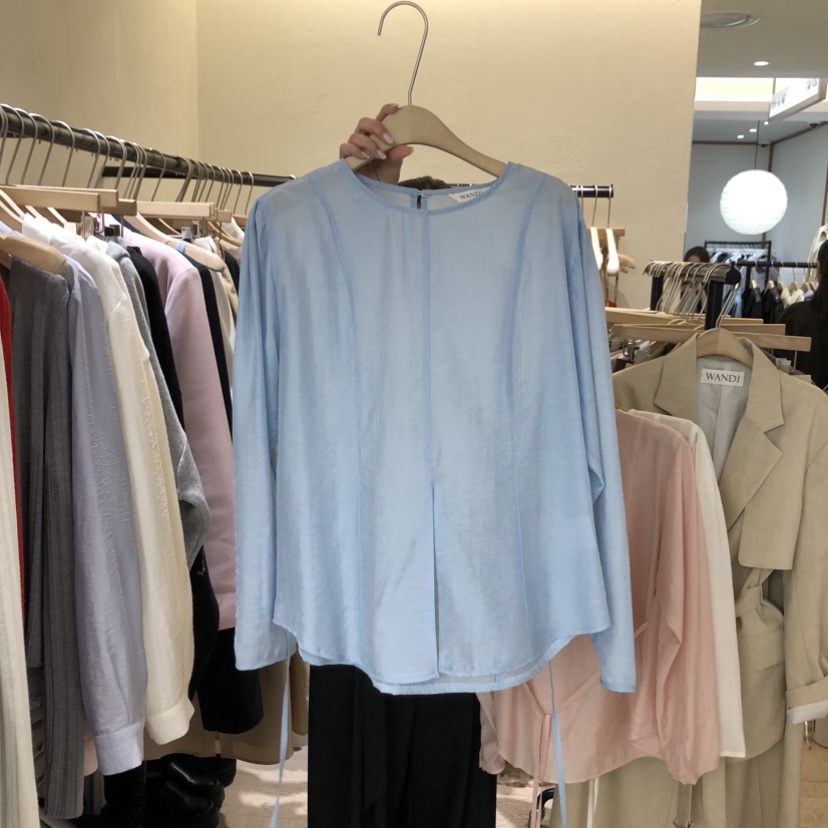 W AND J東大門直郵女裝新品時尚推薦真品26春夏襯衫蕾絲衫W AND J襯衫/蕾絲衫圖色1