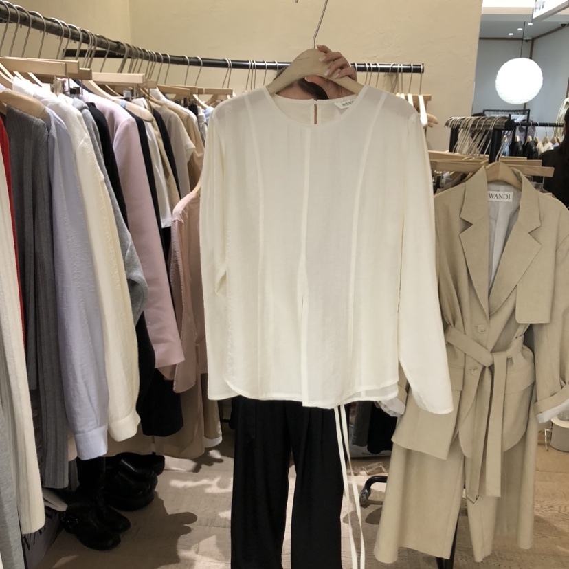 W AND J東大門直郵女裝新品時尚推薦真品26春夏襯衫蕾絲衫W AND J襯衫/蕾絲衫圖色2