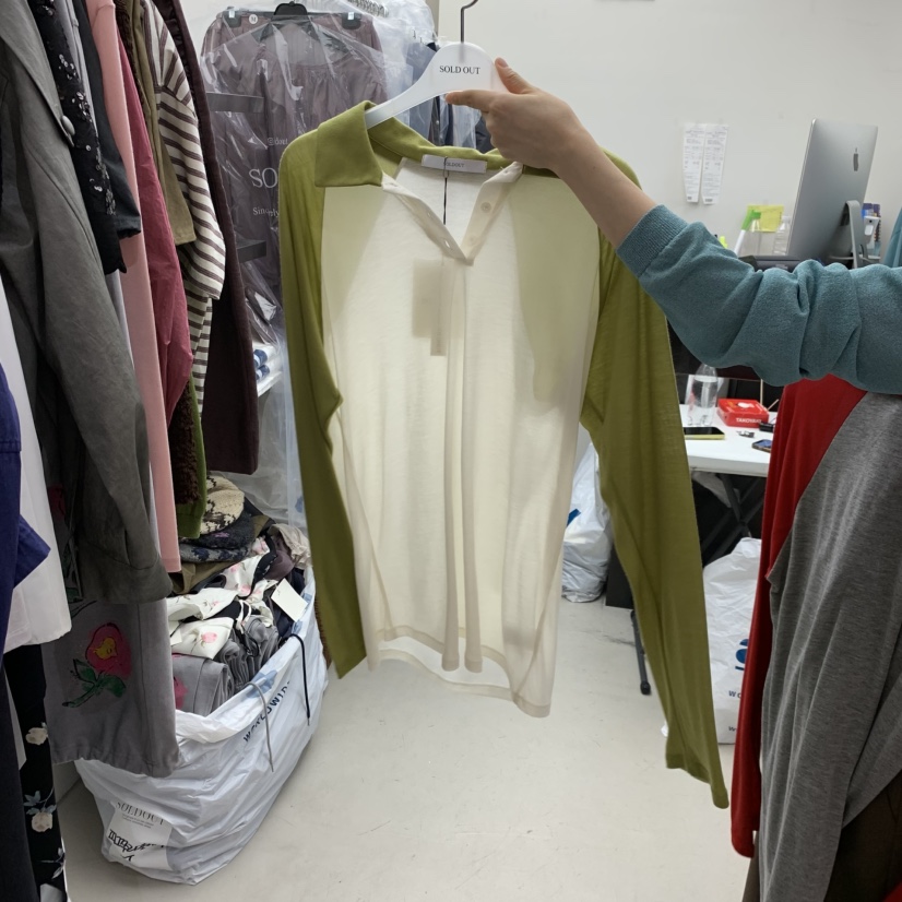 SOLD OUT韓國代購女士新品時尚人氣職業休閑真品長袖T恤SOLD OUT長袖T恤圖色4