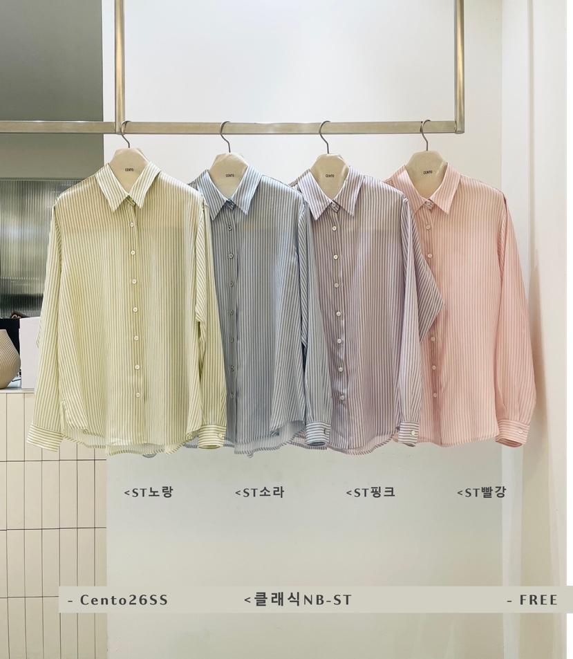 CENTO韓國直郵女士新品熱賣人氣時尚推薦26春夏襯衫蕾絲衫CENTO襯衫/蕾絲衫