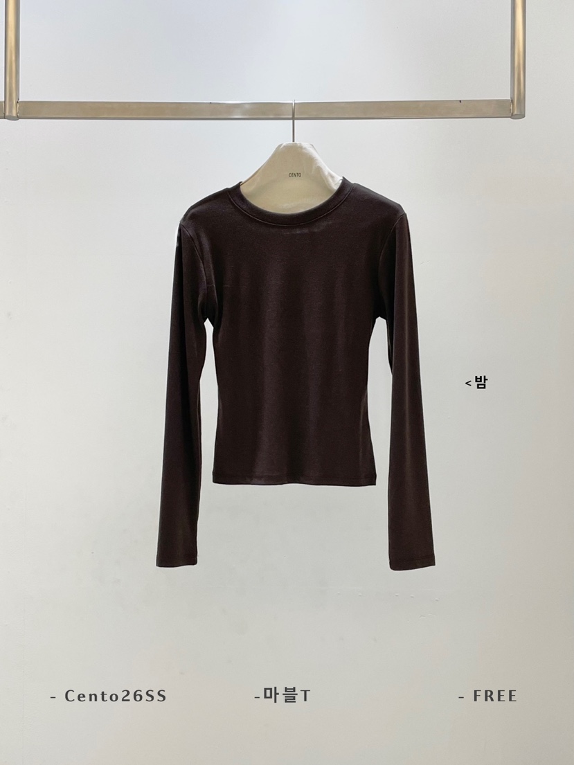 CENTO東大門代購女士新款休閑推薦人氣真品熱賣時尚長袖T恤CENTO長袖T恤圖色4棕色