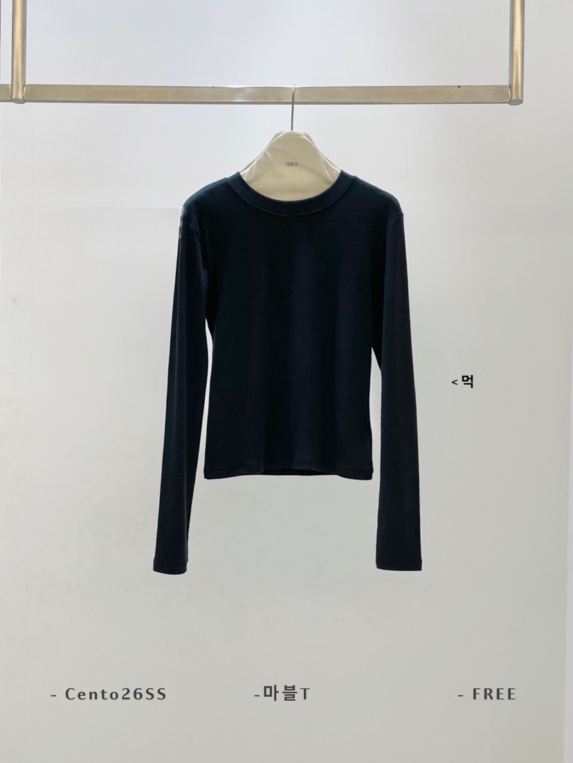 CENTO東大門代購女士新款休閑推薦人氣真品熱賣時尚長袖T恤CENTO長袖T恤圖色5墨色