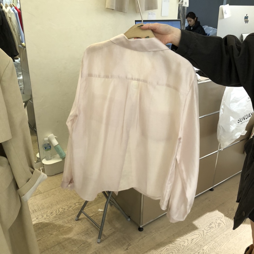 W AND J韓國代購女士新款26春夏熱賣職業休閑襯衫蕾絲衫W AND J襯衫/蕾絲衫