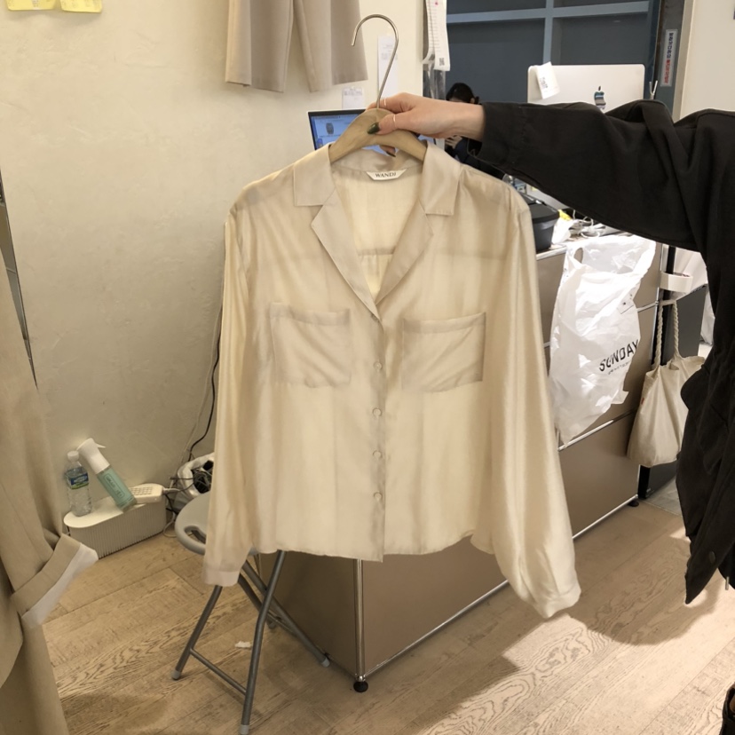 W AND J韓國代購女士新款26春夏熱賣職業休閑襯衫蕾絲衫W AND J襯衫/蕾絲衫圖色2