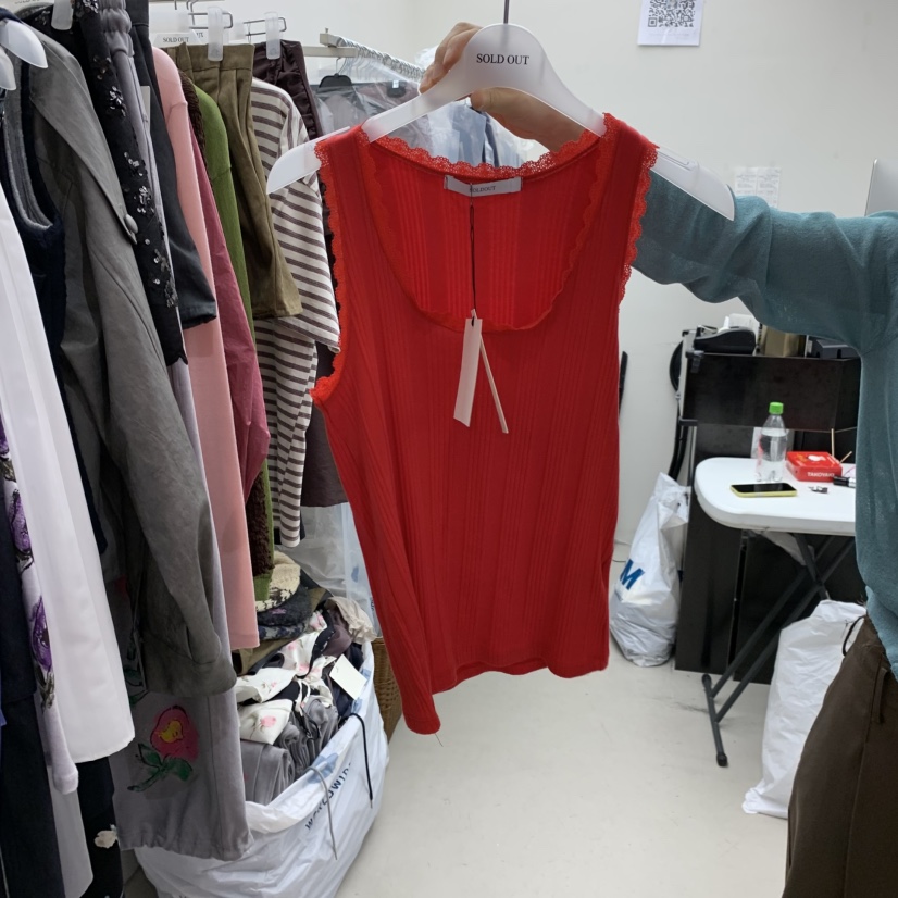 SOLD OUT東大門代購女士新款推薦職業人氣休閑26春夏吊帶背心SOLD OUT吊帶/背心圖色1