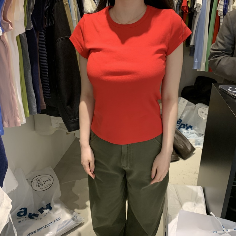 PLATE韓國代購女士新品休閑熱賣真品人氣26春夏職業T恤棉PLATET恤圖色7