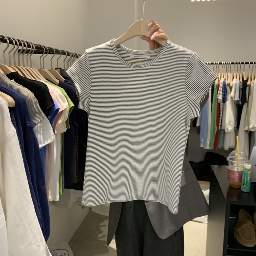 PLATE韓國代購女士新品休閑熱賣真品人氣26春夏職業T恤棉PLATET恤圖色8