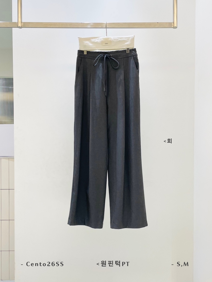 CENTO東大門代購女士新品熱賣26春夏推薦真品時尚人氣休閑褲CENTO休閑褲圖色4灰色