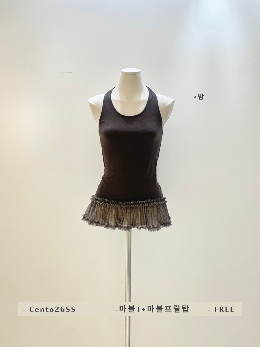 CENTO東大門實拍女裝新款人氣熱賣休閑真品職業時尚吊帶背心CENTO吊帶/背心圖色3棕色