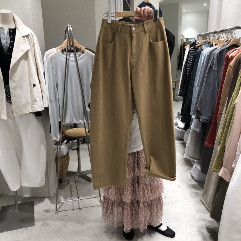 SSEMIENNE東大門實拍女裝新品人氣熱賣牛仔褲不含腰帶棉質SSENIQUE牛仔褲圖色2