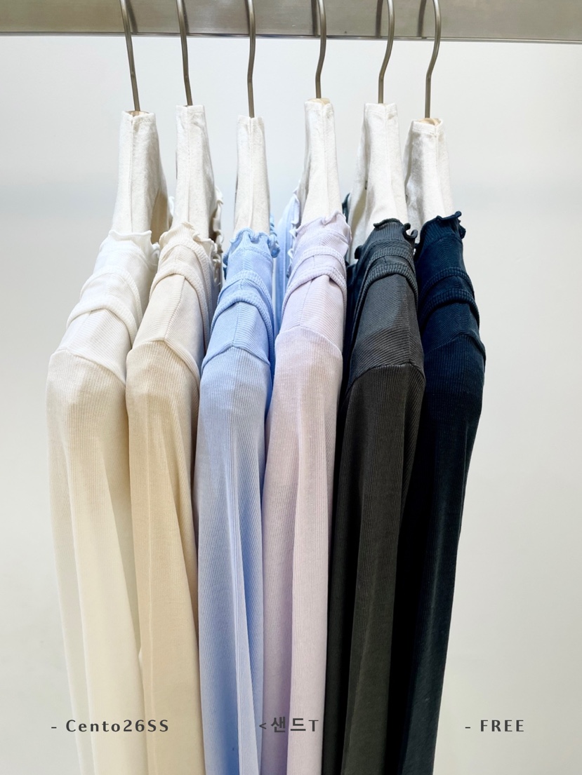 CENTO東大門直郵女士新品人氣職業26春夏真品長袖T恤假兩件CENTO長袖T恤