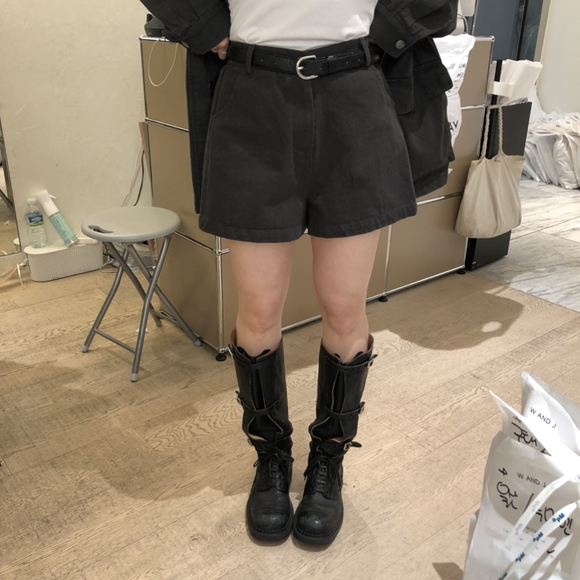 W AND J東大門直郵女裝新品職業人氣26春夏短褲不含腰帶W AND J短褲圖色1