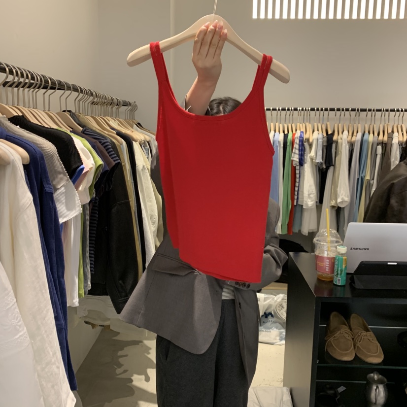 PLATE東大門實拍女士新款人氣26春夏推薦時尚休閑吊帶背心PLATE吊帶/背心