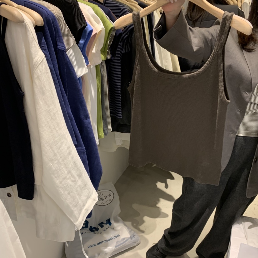 PLATE東大門實拍女士新款人氣26春夏推薦時尚休閑吊帶背心PLATE吊帶/背心圖色3