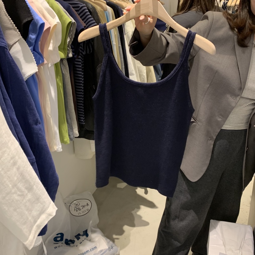 PLATE東大門實拍女士新款人氣26春夏推薦時尚休閑吊帶背心PLATE吊帶/背心圖色4