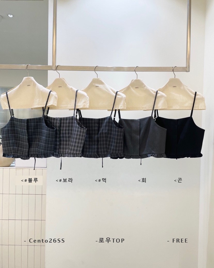 CENTO東大門實拍女士新款人氣時尚推薦真品休閑職業吊帶背心CENTO吊帶/背心