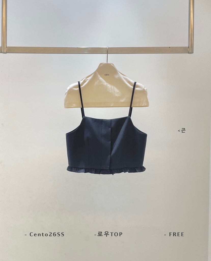 CENTO東大門實拍女士新款人氣時尚推薦真品休閑職業吊帶背心CENTO吊帶/背心圖色2深藍色