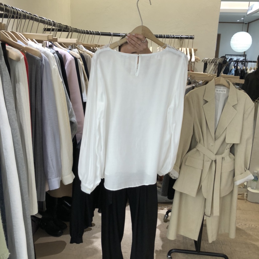 W AND J東大門實拍女裝新品人氣26春夏職業襯衫蕾絲衫蕾絲W AND J襯衫/蕾絲衫