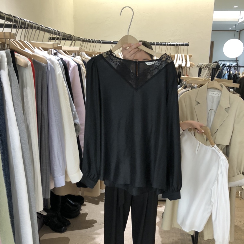 W AND J東大門實拍女裝新品人氣26春夏職業襯衫蕾絲衫蕾絲W AND J襯衫/蕾絲衫圖色3