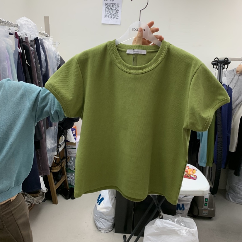 SOLD OUT東大門實拍女裝新款時尚真品推薦休閑熱賣T恤短款SOLD OUTT恤圖色5