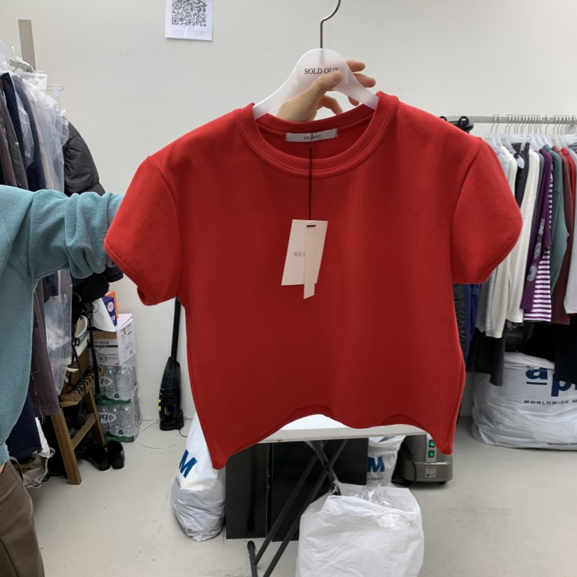 SOLD OUT東大門實拍女裝新款時尚真品推薦休閑熱賣T恤短款SOLD OUTT恤圖色7