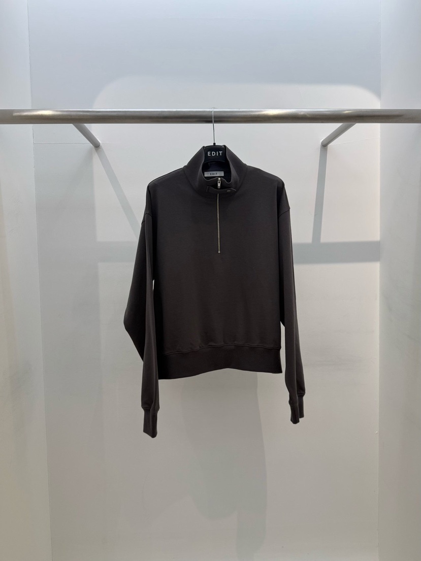 EDIT韓國直郵女士新品休閑時尚職業熱賣人氣26春夏真品衛衣EDIT衛衣圖色4墨色