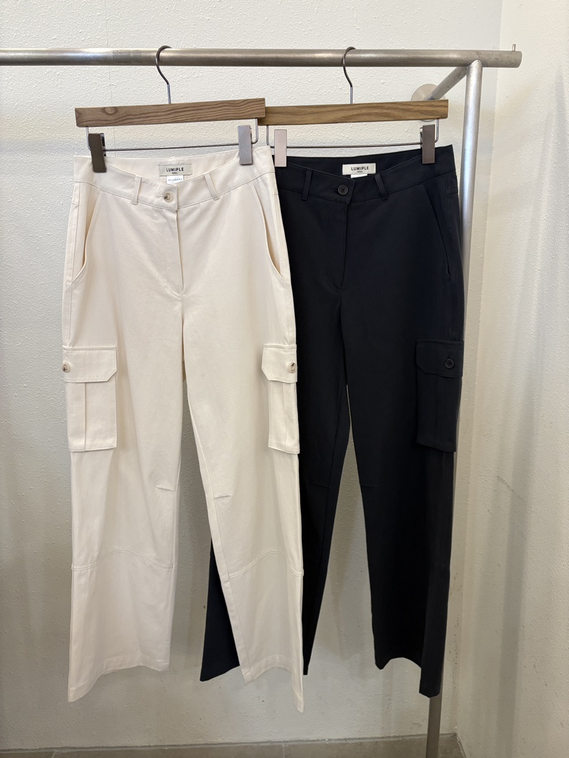 LUMIPLE東大門實拍女裝新品人氣推薦職業休閑26春夏休閑褲棉質LUMIPLE休閑褲