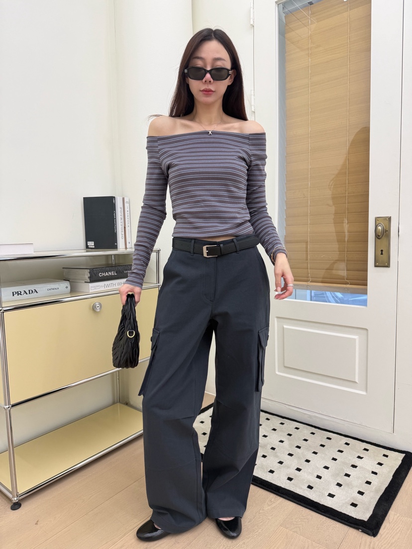 LUMIPLE東大門實拍女裝新品人氣推薦職業休閑26春夏休閑褲棉質LUMIPLE休閑褲