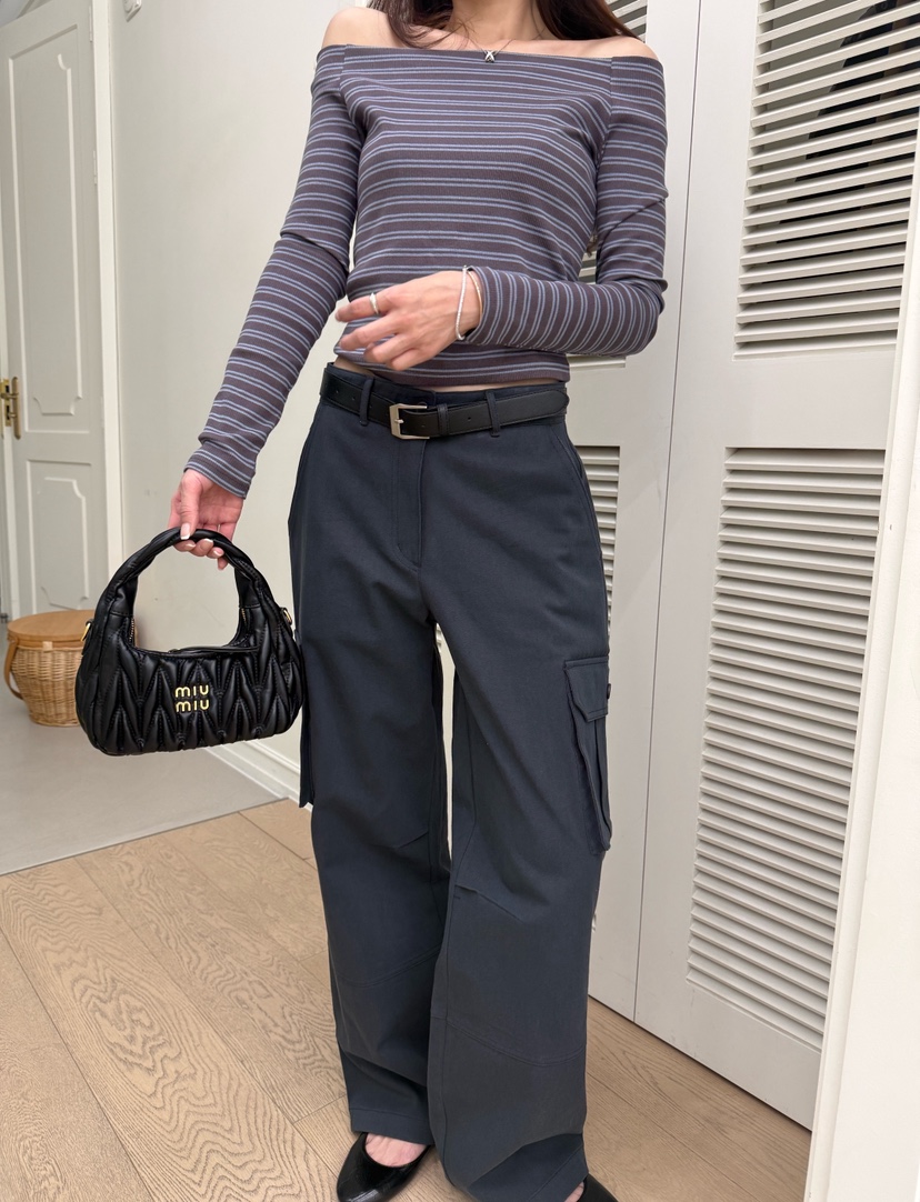 LUMIPLE東大門實拍女裝新品人氣推薦職業休閑26春夏休閑褲棉質LUMIPLE休閑褲