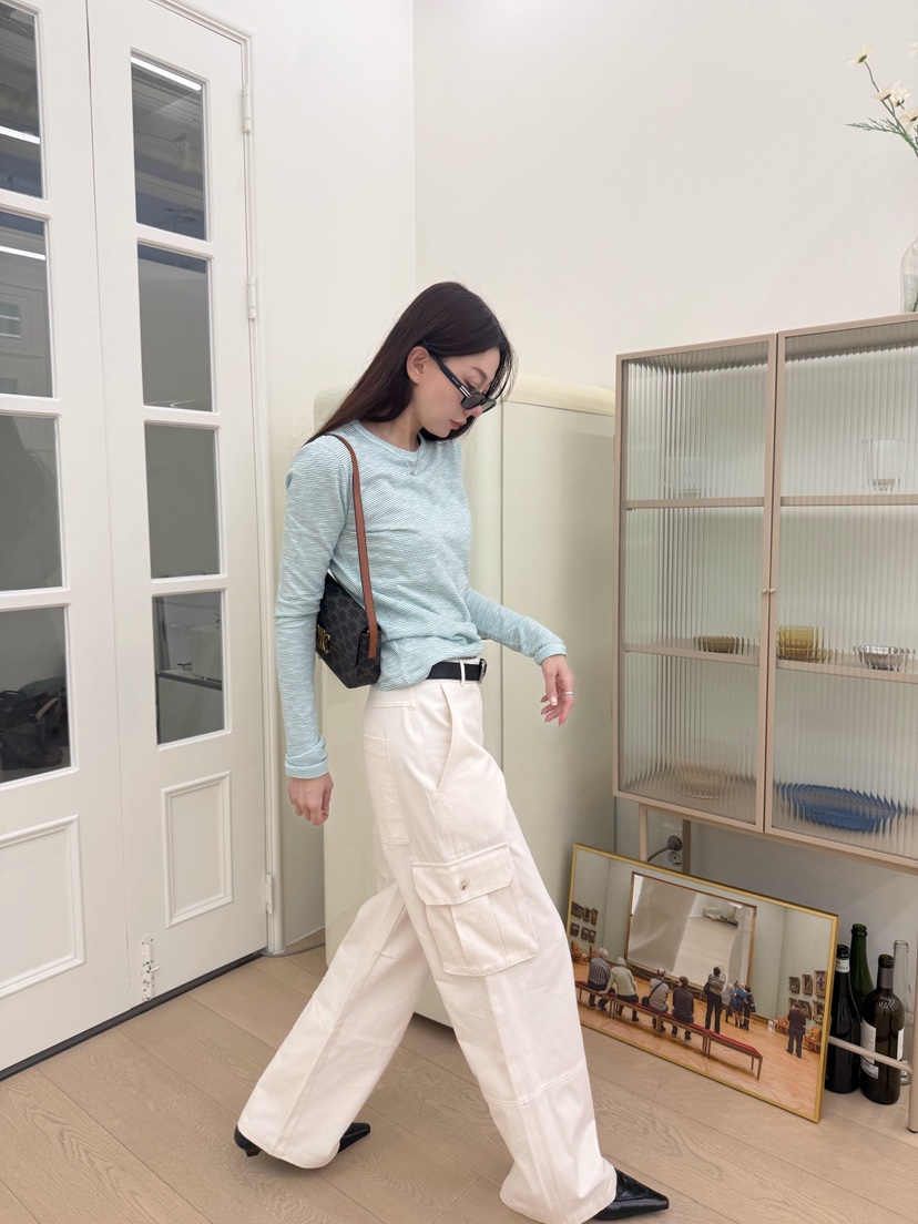 LUMIPLE東大門實拍女裝新品人氣推薦職業休閑26春夏休閑褲棉質LUMIPLE休閑褲