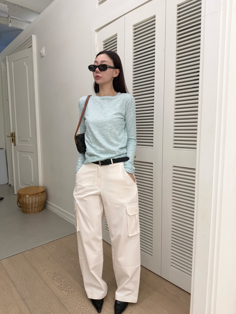 LUMIPLE東大門實拍女裝新品人氣推薦職業休閑26春夏休閑褲棉質LUMIPLE休閑褲