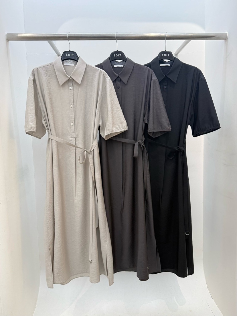 EDIT韓國代購女士新款真品人氣推薦職業時尚連衣裙含腰帶EDIT連衣裙