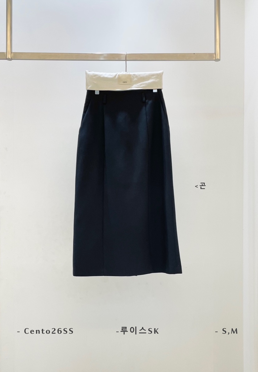 CENTO東大門直郵女裝新品休閑26春夏熱賣真品推薦人氣長裙CENTO長裙圖色4深藍色
