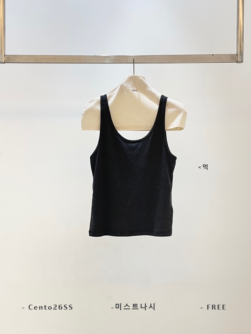 CENTO東大門直郵女士新款真品職業人氣熱賣26春夏吊帶背心CENTO吊帶/背心圖色3墨色