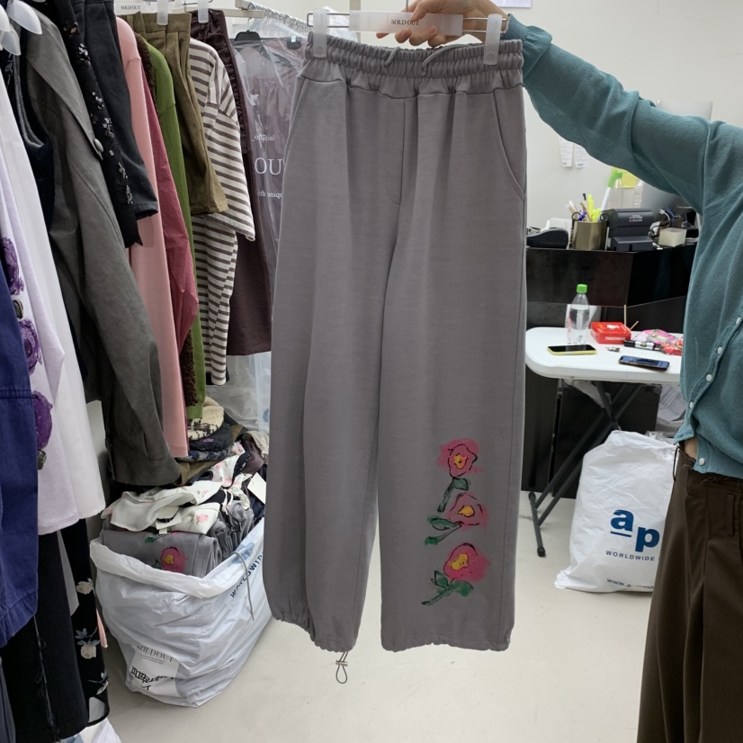 SOLD OUT韓國代購女士新品時尚人氣真品職業26春夏休閑褲SOLD OUT休閑褲圖色1