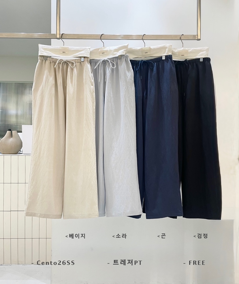 CENTO東大門實拍女裝新品時尚休閑人氣熱賣職業26春夏休閑褲CENTO休閑褲