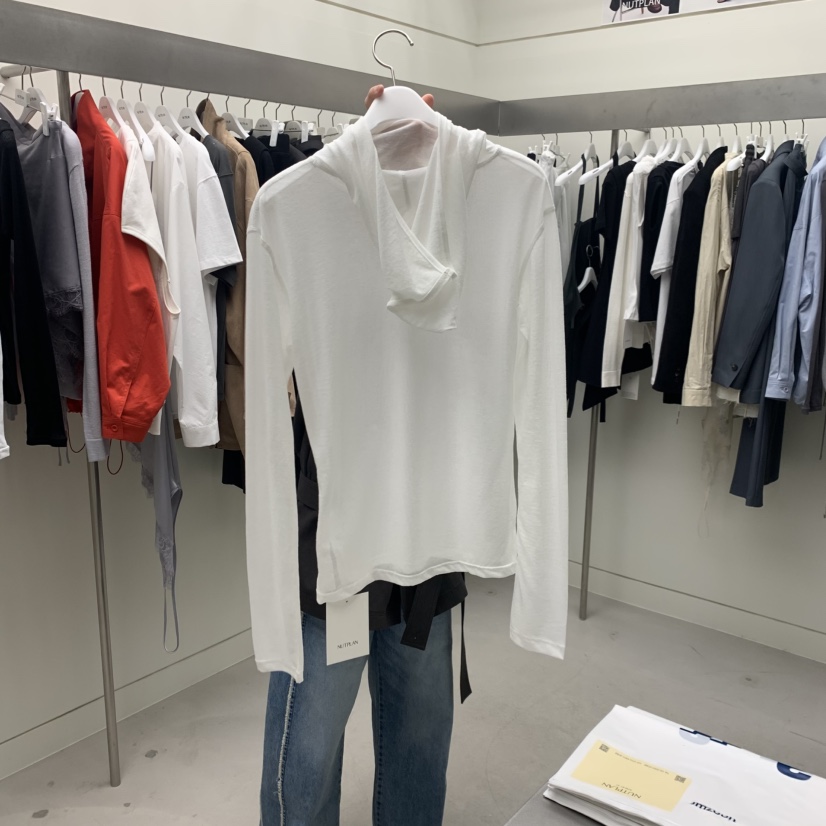 NUTPLAN東大門直郵女士新款人氣職業休閑26春夏長袖T恤連帽衫NUTPLAN長袖T恤